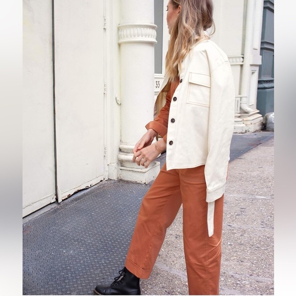 The Drop x victoria.dahlberg Rust Orange Utility Jumpsuit NWOT Medium - Picture 14 of 14